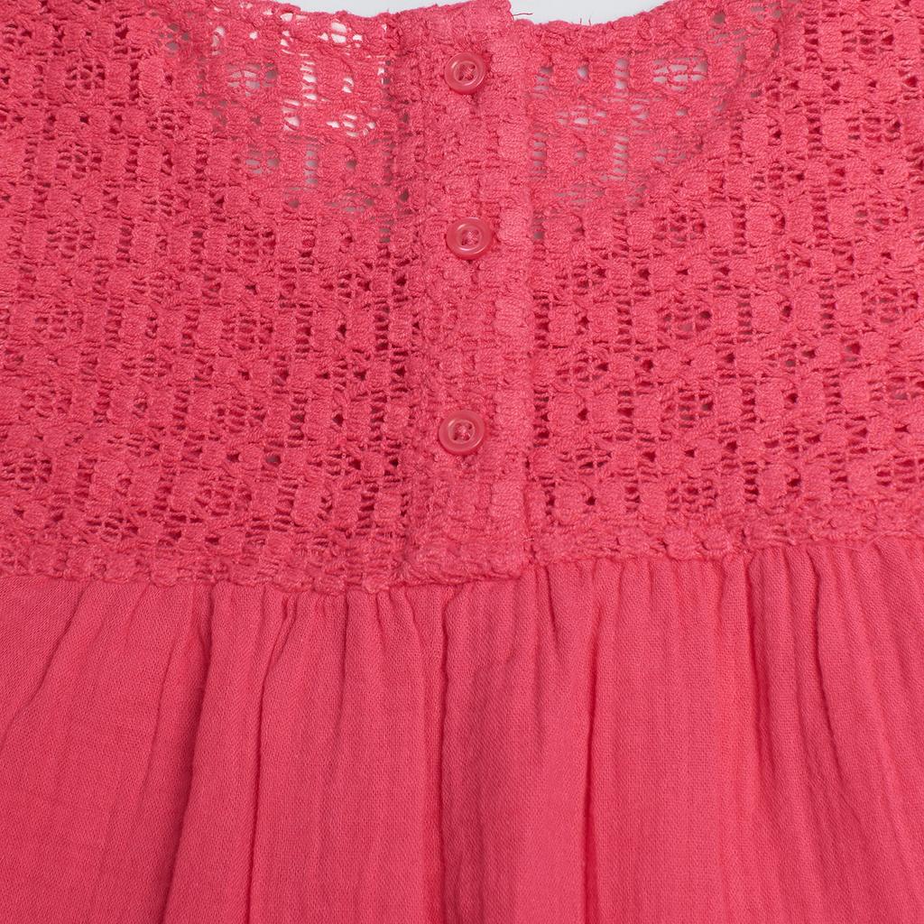 Sleeveless Blouse with Lace 664326 for Girl