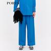 PORTS Women's Wool Blend Atlantic Blue Trousers