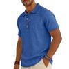 Men's Casual -color Summer - Cotton And Linen Short-sleeved Shirt