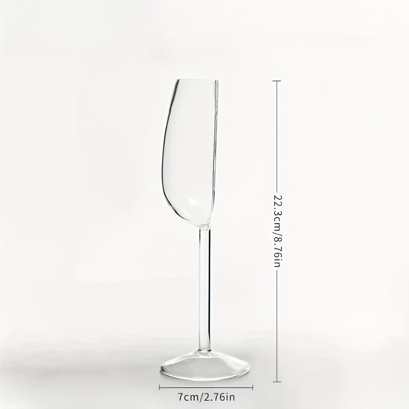 Unique Half Wine Glasses (4.73oz), Innovative Design for Red And White Wine,Perfect for Celebrations with Friends, Anniversaries, Weddings
