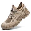 Oulylan Man Sneakers Summer Safety Shoes Breathable Labor Protection Shoes For Men Anti Impact Anti Puncture Working Shoes