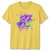 Graffiti 67 Unisex T Shirt Bright Neon Paint Slogan Six Seven Meme Number Day