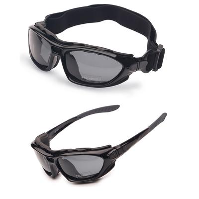 Motorcycle Goggles Clear 2 Pairs Day Night Riding Glasses Interchangeable Lenses Strap for Road Racing Sunglasses