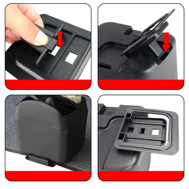Car Organizer With Cup Holder Car Trash Bin With Cup Holder Extra Large Waste Container Storage Box Multifunctional Vehicle