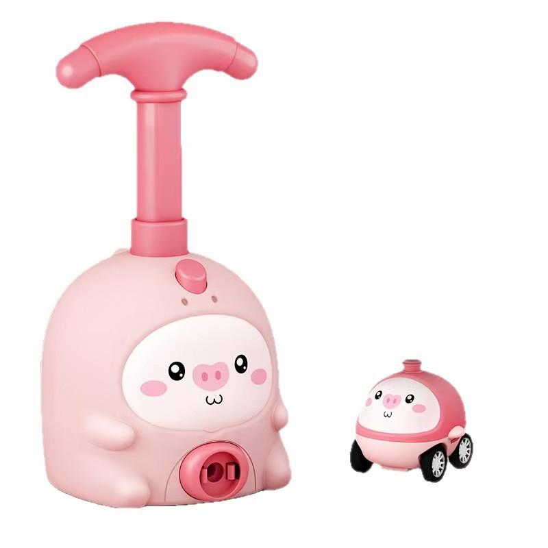 Air Power Balloon Car Toy For Kids With Inflatable Animals And Inertia Drive