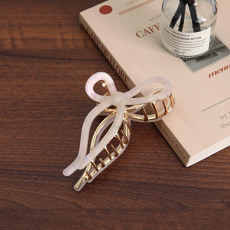 Acetate Bow Claw Hair Clip for Women: Available in 5 Colors, Ideal for Thick Hair