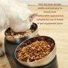 Cat Double Food Bowl Dog Double Food Bowl Raised Dog Cat Bowl Anti Slip Stainless Steel Pet Water and Food Bowl Set for Home