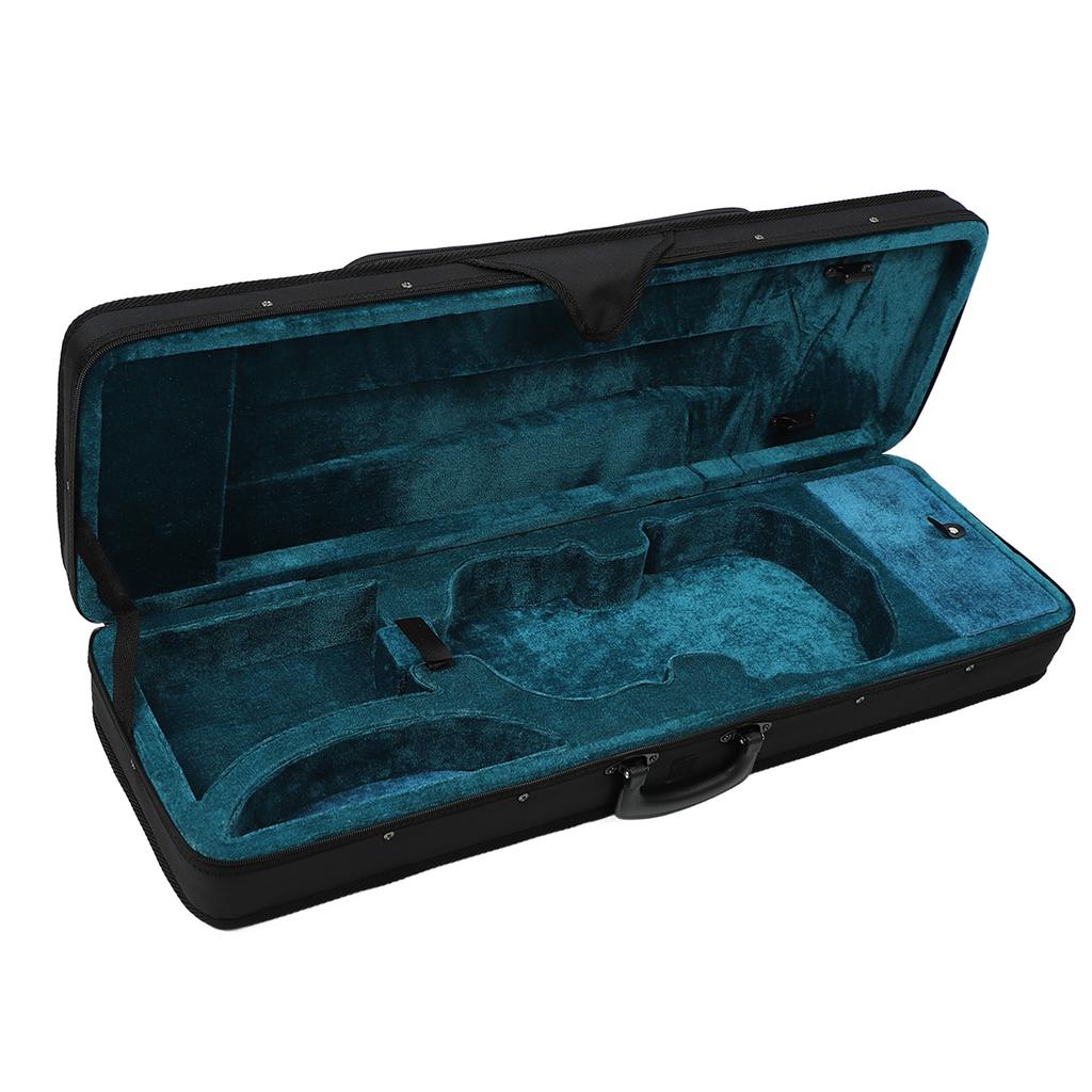 44 Violin Hard Case Rectangle Oxford Cloth Foam Lightweight Violin Box for Violinist