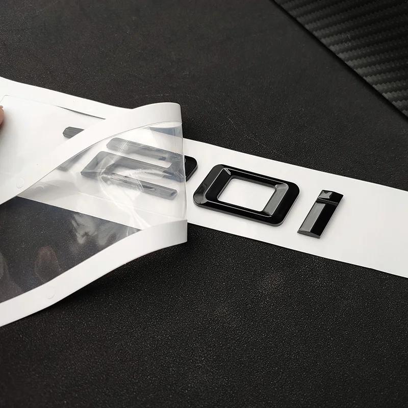3D ABS Black Logo 114i 116i 118i 125i 130i 135i 140i 120i Emblem Letters Sticker Car Trunk Badge For BMW F20 E87 F21 Accessories BS5