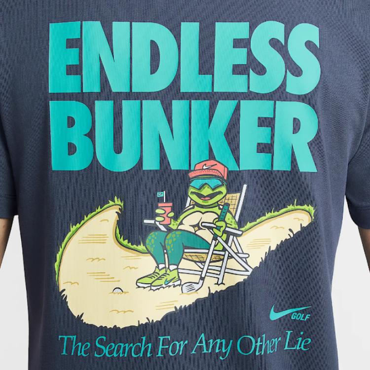 

Nike Модная универсальная футболка с буквенным принтом, круглым вырезом и коротким рукавом, мужские топы, лазурно-голубой HJ3457-437 S