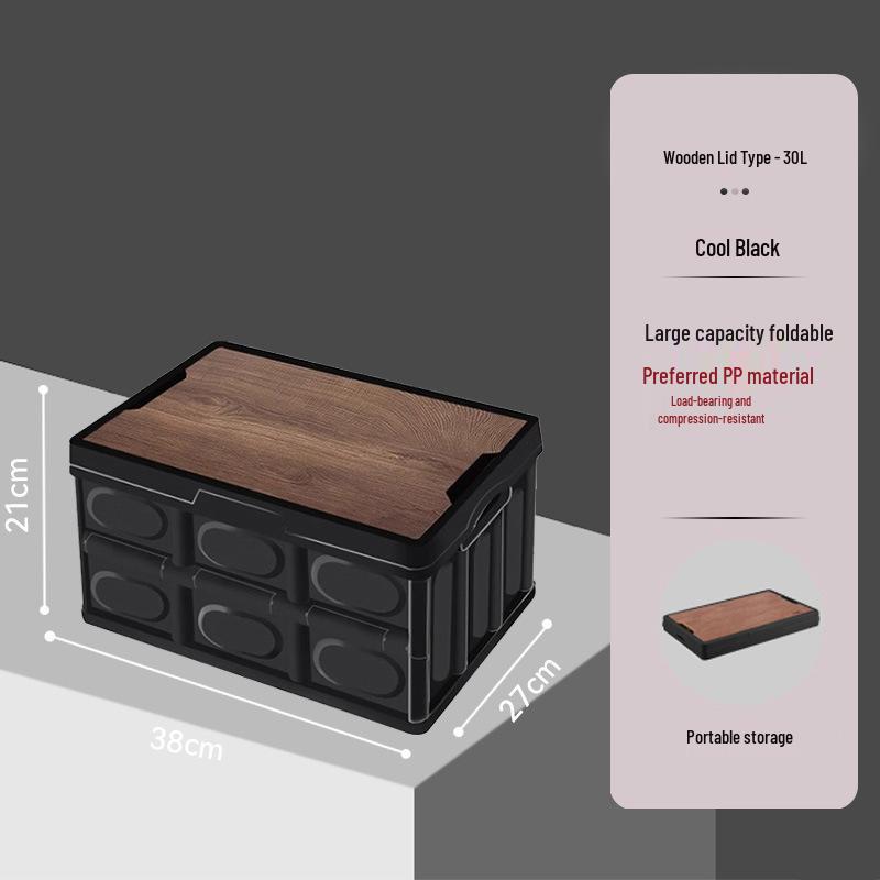 Folding Car Trunk Storage Box for Camping and Vehicle Interior Supplies