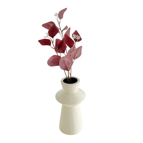 

3-Branch Eucalyptus Leaf with Simulated Fruit Lifelike Faux Greenery for Wedding Home Office Decor Faux Floral Arrangement Supplies
