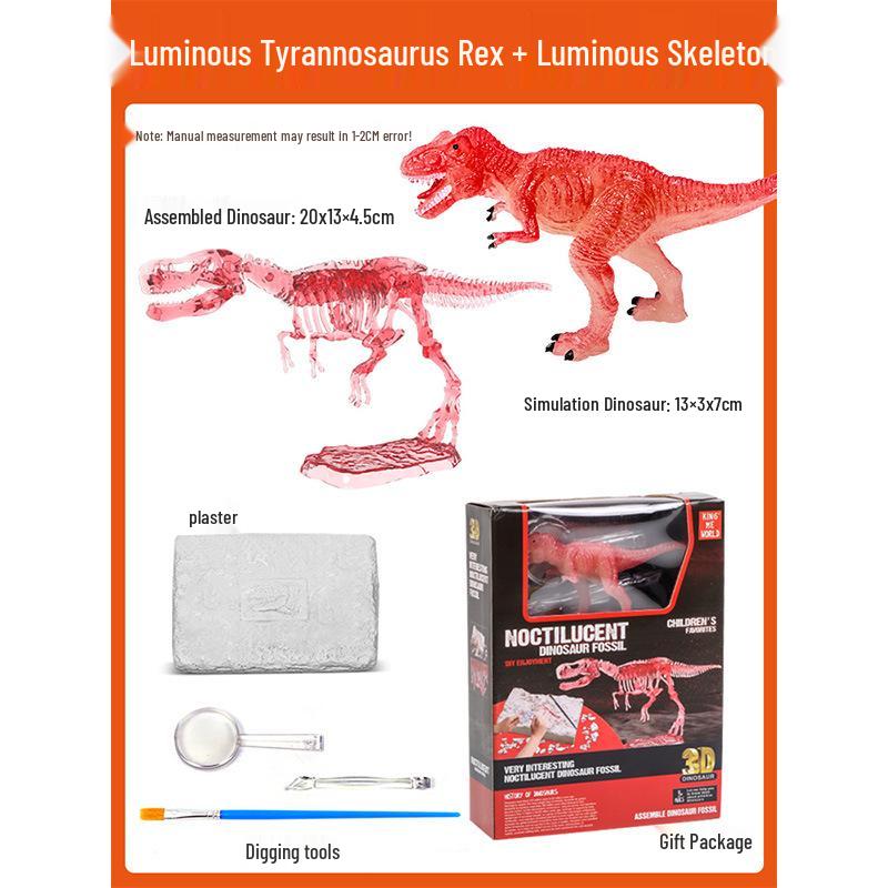 Luminous Dinosaur Fossil Digging Toy for Kids - Cross-border Archaeology Adventure