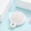 White Silicone Shampoo Brush Comfortable Scalp Massage Brush Exfoliator Shower Brush  Women Men