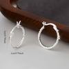 1pair simple round hoop earrings designed for women, the versatile everyday essential to enhance any minimalist look.