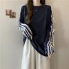 Casual O Neck Long Sleeve T-shirt Lace Patchwork Loose Bow Women Clothing Korea Mid-length Slim Tops