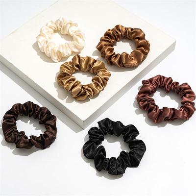 Satin Stoff Scrunchie Set für Damen - Elastische Haargummi Accessoires