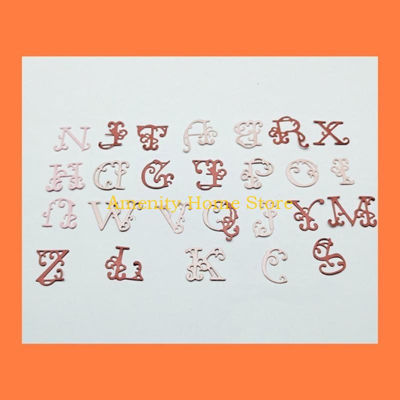 F26C Metal 26 Alphabets Cutting Die for DIY Photo Album Home Decorations