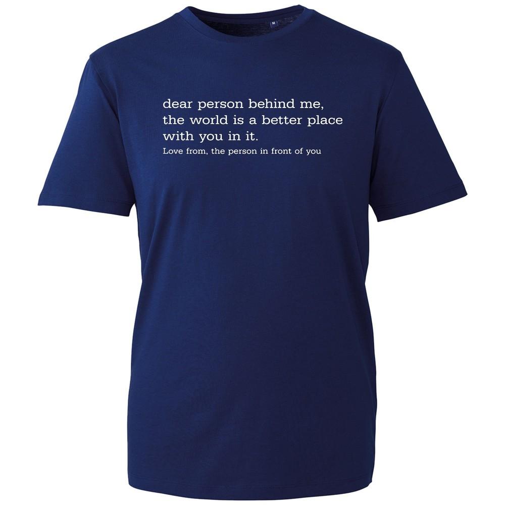 Dear Person Behind Me Unisextal Health Awareness End The Stigma Unisexs Unisex TShirt S