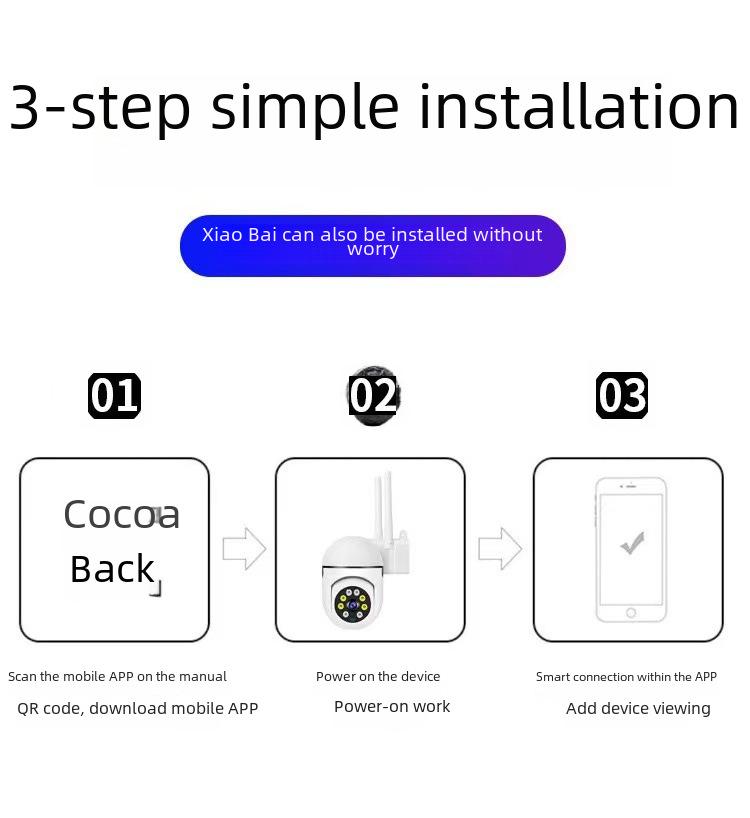 WiFi Plug Surveillance Camera: Indoor, Punch-Free, Full-Color Night Vision, Wireless Socket Camera