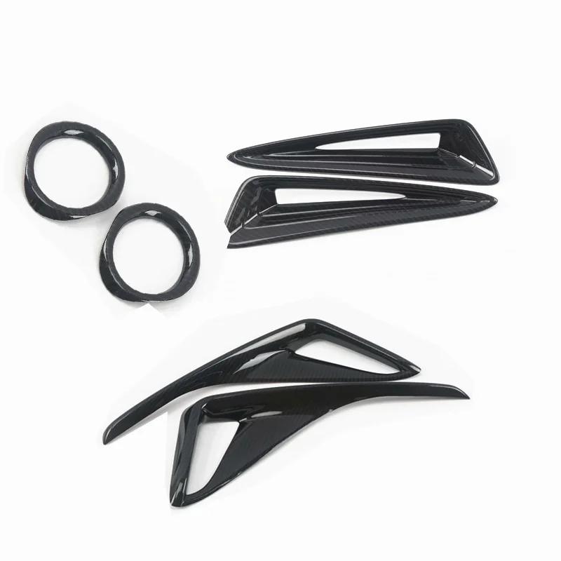 For Toyota CHR C-HR 2016 2017 2018 19 20   ABS red  front Rear Fog Light Foglight Lamp Cover Trim Foglamp Reflector sticker