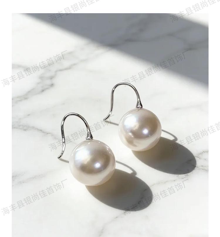 Stylish S925 Sterling Silver Pearl Earrings: Light Luxury Korean Style Ear Hooks and Studs