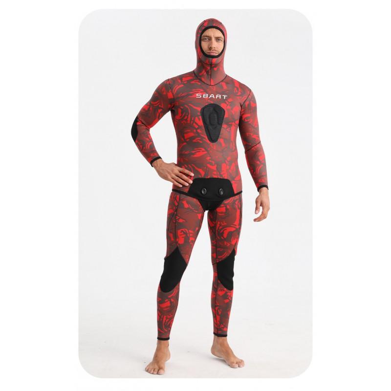 Mens 3mm 5mm Camo Wetsuit Scuba Diving Snorkeling Freediving Spearfishing Thermal Protection