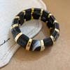 Europe American Style Acrylic Bangle Resin Exaggerated Bracelet Creative Elastic Bracelet  Women