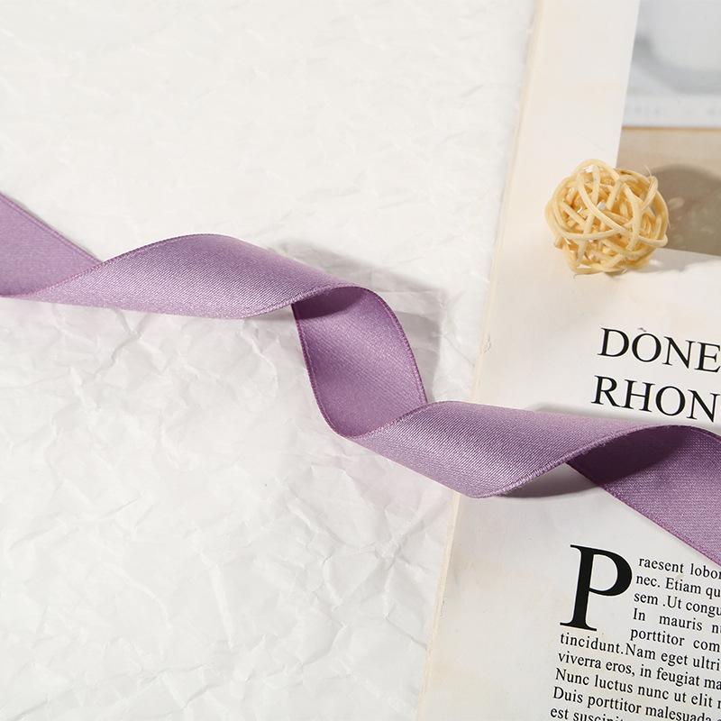 Double-Sided Matte Webbing Thickened Polyester-Cotton Jewelry Trophy Decorative Accessories Bow Colored Ribbon