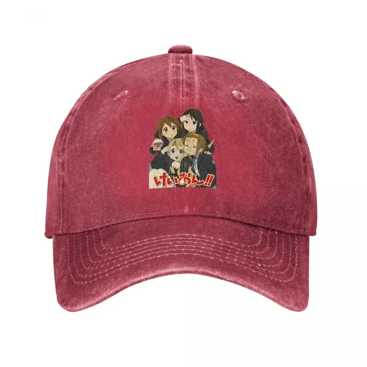 

Grills K ON Classic Baseball Caps Vintage Distressed Denim Comic Anime Snapback Cap Men Women Outdoor Unstructured Soft Caps Hat One Size