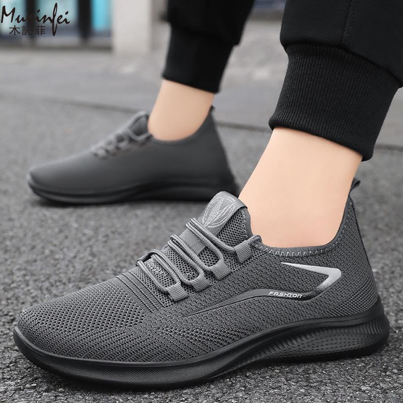 Sport Herrenschuhe Atmungsaktiv Lässig Sommer Neu Weichsohle Atmungsaktiver Mesh-Sneaker Rutschfest Herren Sommer Günstige Schuhe Ausverkauf
