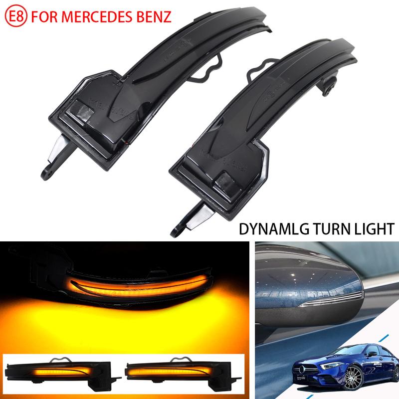 Dynamic Turn Signal LED Rearview Mirror Indicator Blinker For Mercedes Benz A Class W177 V177 A200 A250 A35 A45 AMG -