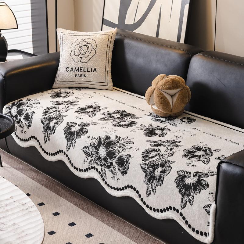 

Винтажная шенилловая подушка для дивана особой формы Новая универсальная для четырех сезонов Неправильной формы Высококачественная Нескользящая Накидка на подушку сиденья 90*90cm