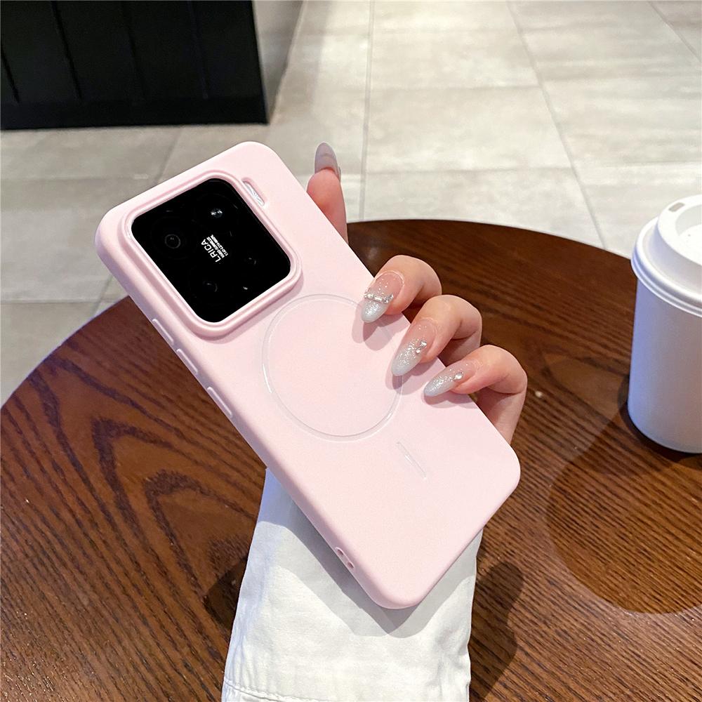 Carcasă Moale din Silicon Mată Culoare Bomboană de Lux Pentru Xiaomi Mi 15 14 Pro Xiaomi15 Xiaomi14 Carcasă Magnetică Magsafe Capac Ultra Subțire