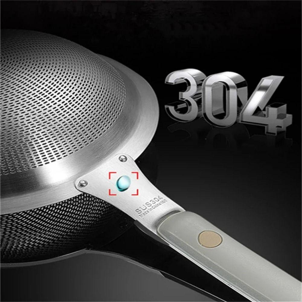 Long Handle Stainless Steel Strainer 80 Mesh Flour Colander Oil Skimmer  Hot Pot Cooking