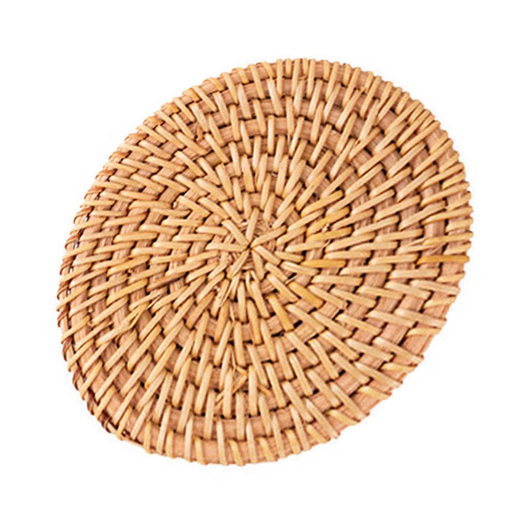 Handcrafted Rattan Tea Coaster Elegant Rattan Tea Coaster Delicate Cup Mats Suitable For Various Occasions