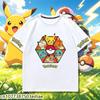 Hot Selling 2026 New Pokémon Kids Tee, Street Cartoon Pattern Crew Neck T-Shirt, Cute Kawaii Casual Summer Wear 3-14Y Boys Girls