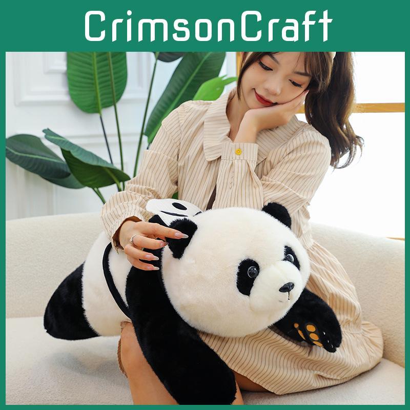 Panda Giant Cute Plush Toy Carry A Bag Adorable Zoo Souvenir Children Gift Doll