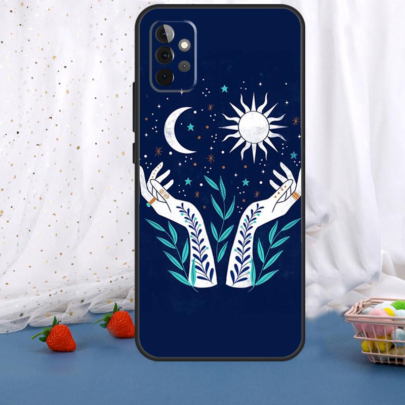Sun Moon Art For Samsung Galaxy A55 A35 A05 A52 A32 A22 A54 A14 A16 A26 A36 A56 A06 A15 A53 A33 A13 Case