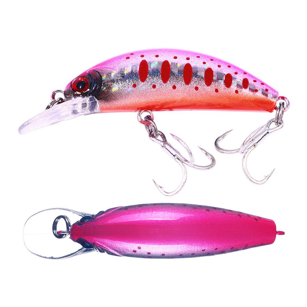 1Pcs Fishing Lure 6cm/5.5g Floating Artificial Hard Bait Bass Wobblers Lures Crankbait Hooks Tackle