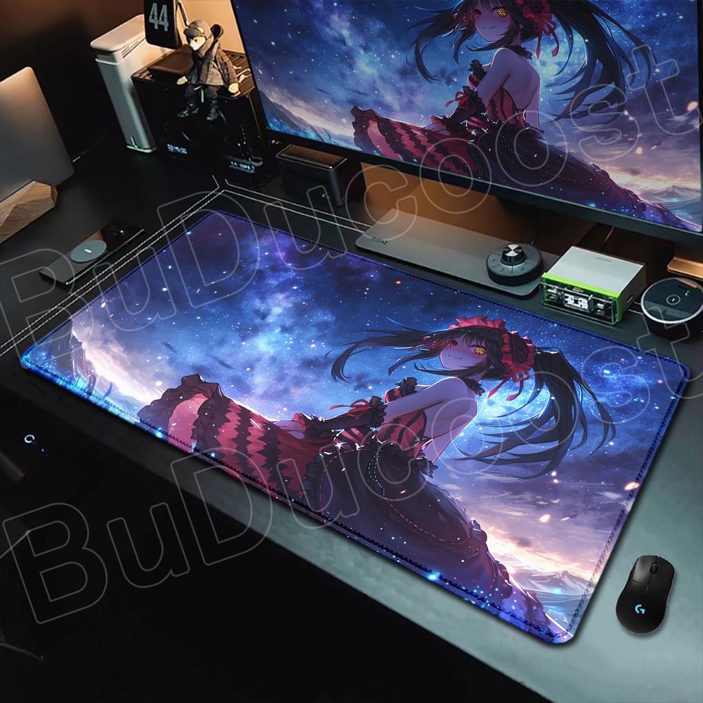 HD Printing Kawaii Girls Tokisaki Kurumi Mouse Pad Anime Date A Live Desk Mat Non-slip Mousepad Pc Computer Keyboard Accessories