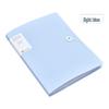 A4 Multi-Layer Transparent Data Book File Bag with String Tie and Clipboard Storage