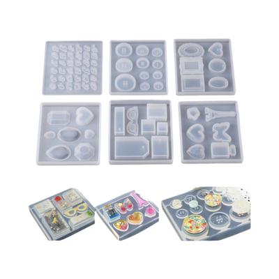 Transparent Jewelry Making Tool Epoxy DIY Resin Mould Silicone Molds Keychain Mold