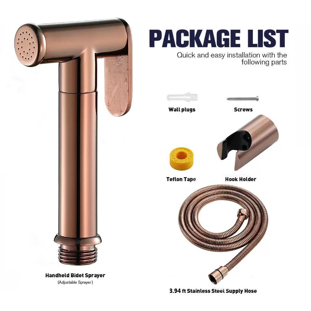 Brass Cold Bidet Sprayer Shattaf Set Toilet Cleaning Spray Gun Bathroom Bidet Faucet