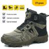 Men’s Four-Season Steel Toe Safety Boots: Anti-Smash, Anti-Puncture, Wear-Resistant, Comfortable High-Top Work Shoes