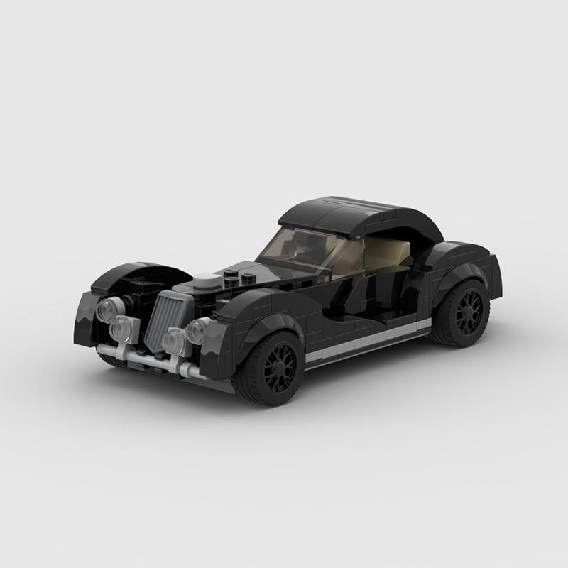 M Building Block Compatible With Lego 104978 Retro Classic Car, Assembled Model Speed Series 8 Grid Car Puzzle