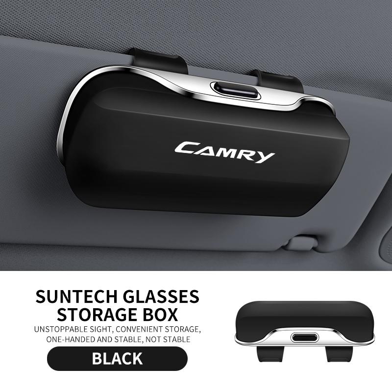 

Car Eyewear Case Box Sunglasses Holder Sun Visor Storage Protective Frame Box Glasses Clip Portable For Toyota Camry