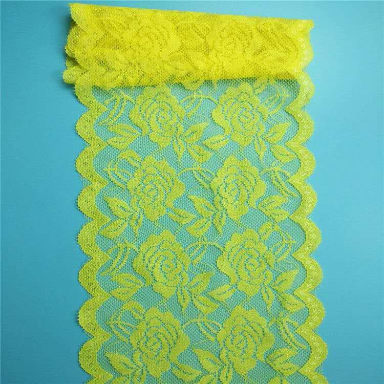 Clothes Lace Skirt Width 15cm Rose-shaped Lace Soft Elastic Accessories Curtains, Door Curtains DIY Apparel Sewing Supplies