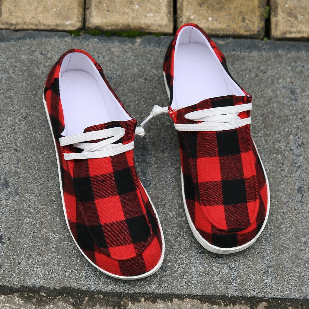 Wiatr duży rozmiar jesień i zima płaski obcas niska cholewka okrągły nosek sznurowane płócienne modne casualowe buty