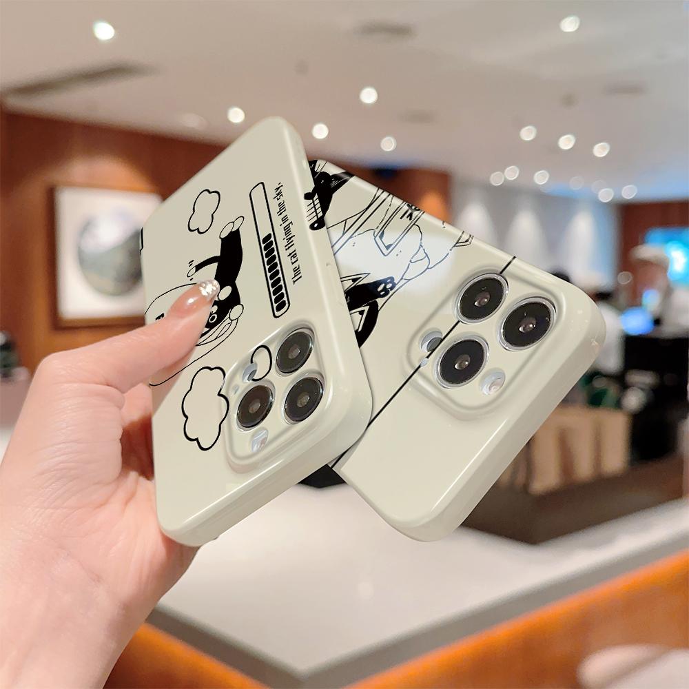 Komplexní filmový kryt na telefon s kresleným módním designem, tvrdý plášť s plným krytem, nárazuvzdorný fotoaparát, ochranný kryt pro OPPO Realme OnePlus Infinix Tecno